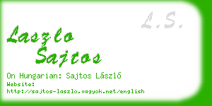 laszlo sajtos business card