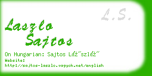 laszlo sajtos business card